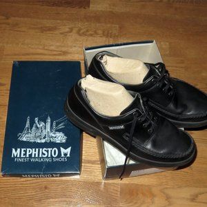 Mephisto Tyrus Walking Shoes Black Grain Leather - size 11